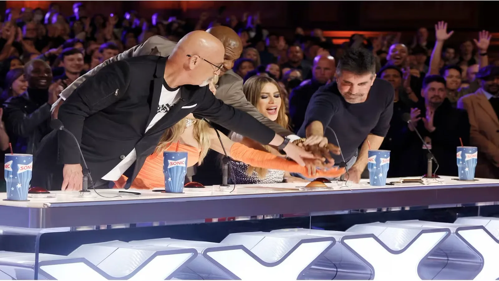 America's Got Talent judges activating the Golden Buzzer